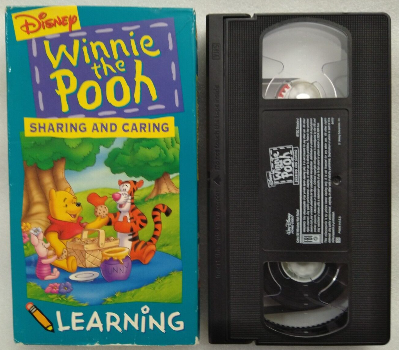 VHS Winnie the Pooh - Pooh Learning - Sharing and Caring (VHS, 1994 ...