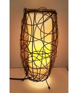 Grapevine Table Lamp 14.5 inches tall with Ecru Shade - $30.00