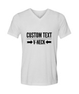 Custom Shirt with Personalized Saying, V-Neck Tee for Women Men Kids, Ad... - $29.00