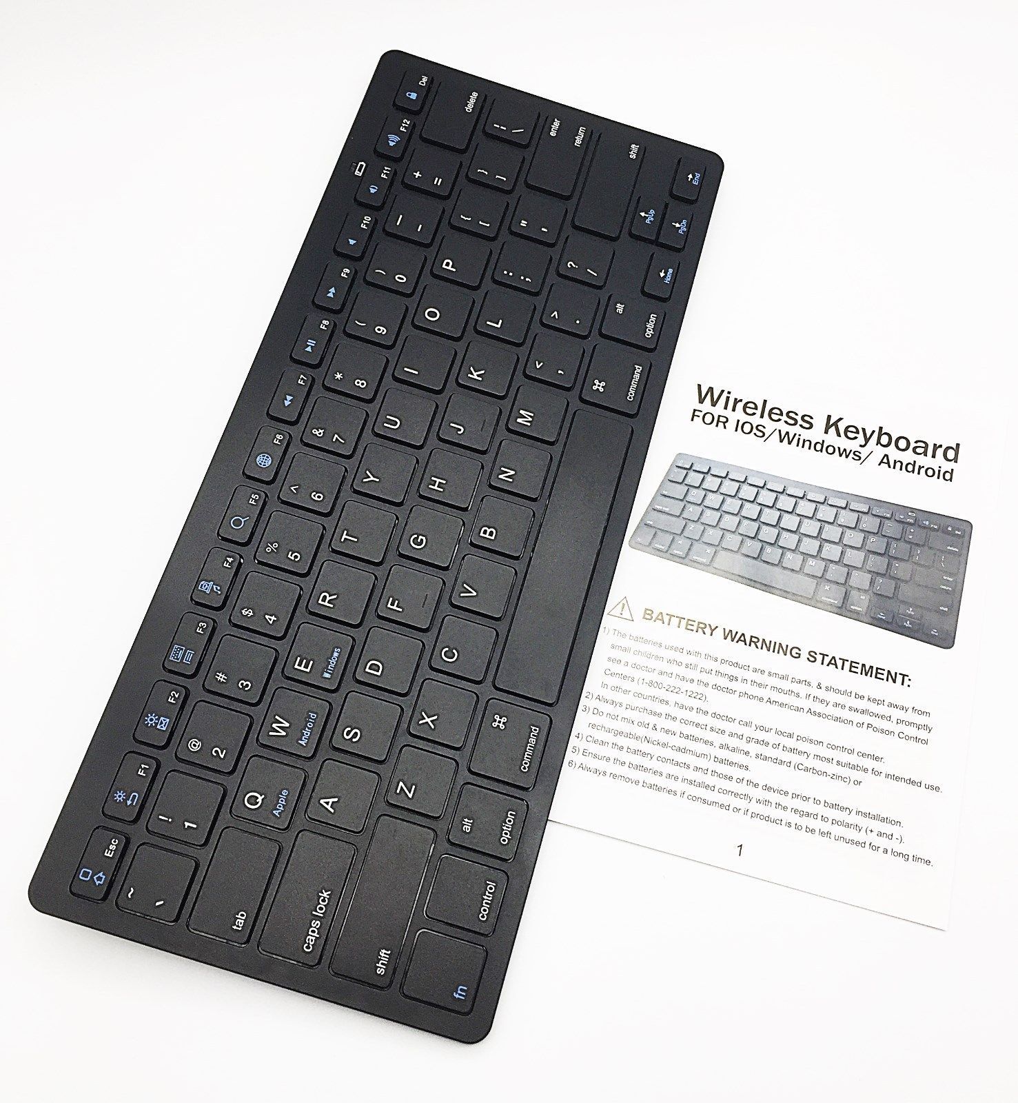 Wireless Bluetooth Keyboard for Apple iPhone All Versions 3 4 5 6 7 8