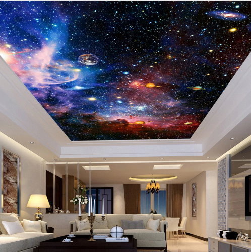 3d Colorful Universe Sky Ceiling Wallpaper And 50 Similar Items