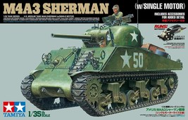 Tamiya 1/35 Tank Series No.56 US Army M4A3 Sherman Single Motor 30056 - $98.99