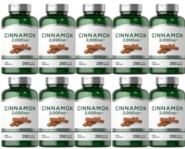 Cinnamon 2000mg Bark 10X200Caps Naturally Occurring Antioxidants ***2000 Caps*** - $79.15