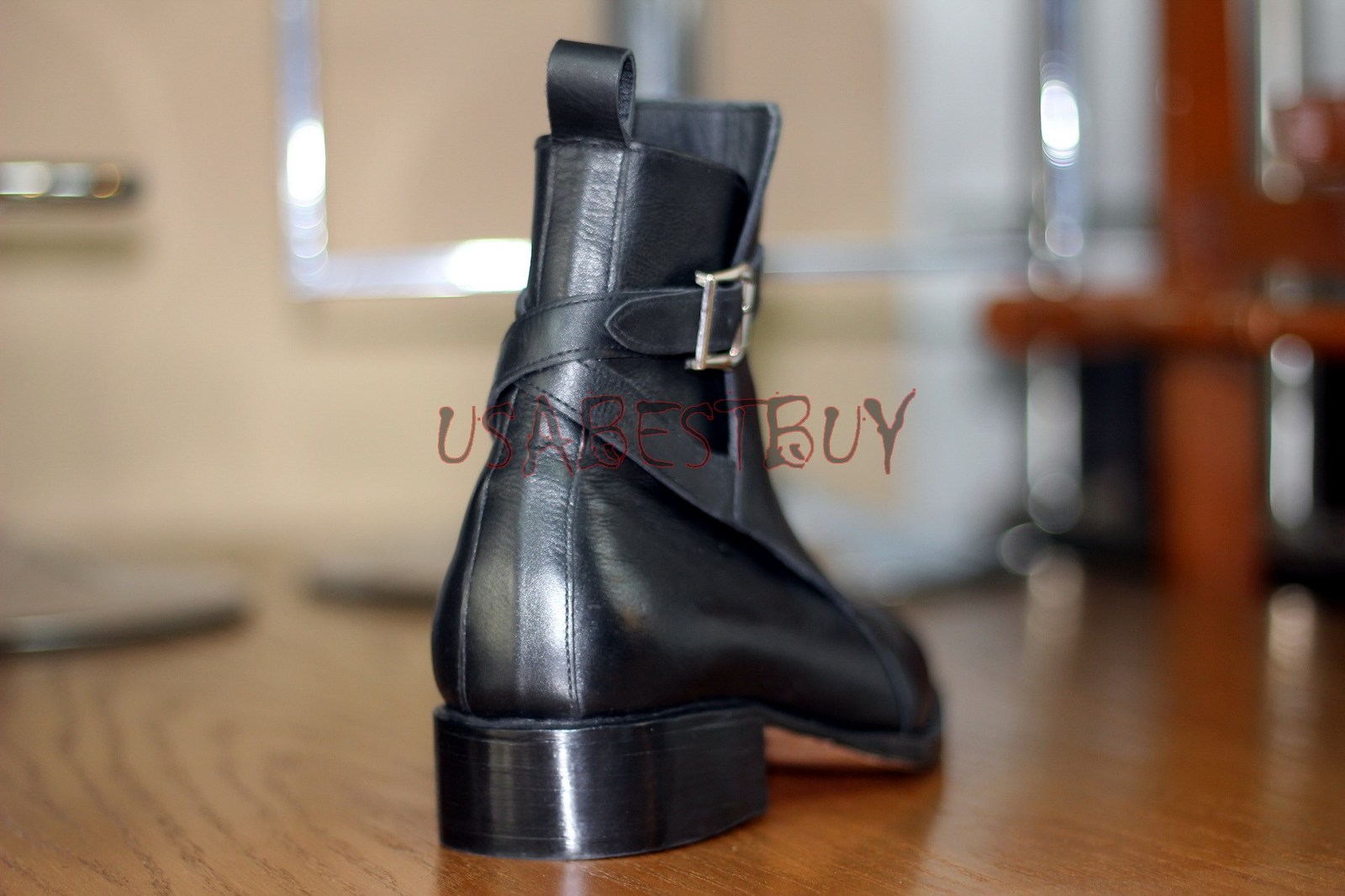Custom Handmade Men Jodhpur Leather Ankle Boots, Men Real leather boots ...
