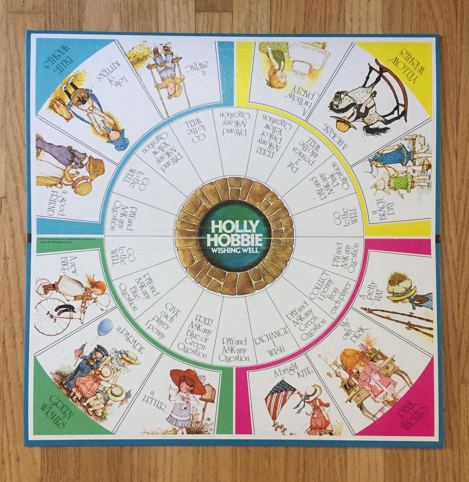 Vintage 1976 Holly Hobbie Wishing Well Board Game Toys, Games & Puzzles