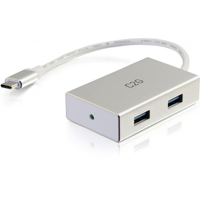 C2G USB C Hub - USB 3.0 Type-C to 4-Port USB A Hub