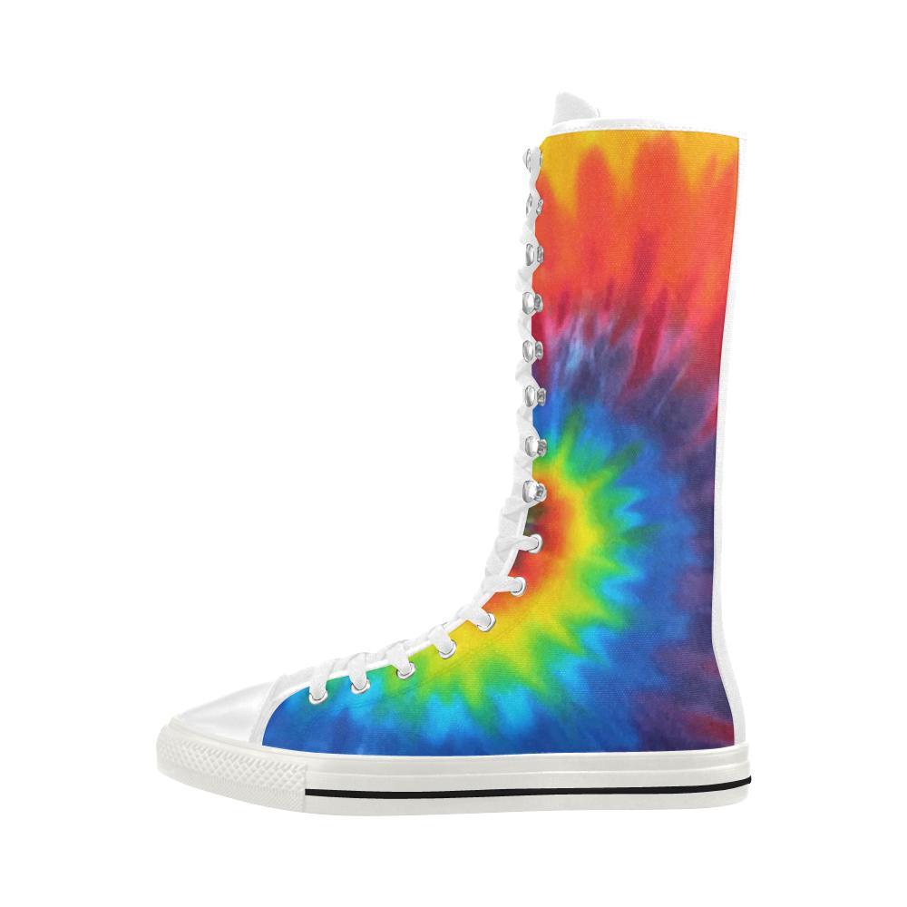 knee high canvas boots