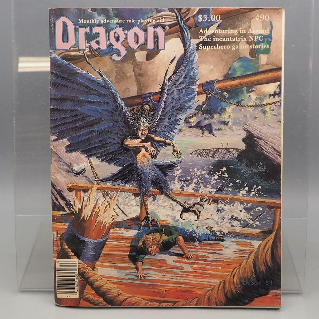 Vintage TSR The Dragon Magazine #90 D&D AD&D October 1984 - $9.89