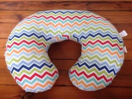 Boppy Slipcovered Feeding Infant Support Pillow Colorful Chevron Herring... - $31.44
