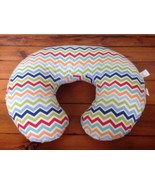 Boppy Slipcovered Feeding Infant Support Pillow Colorful Chevron Herring... - $31.44