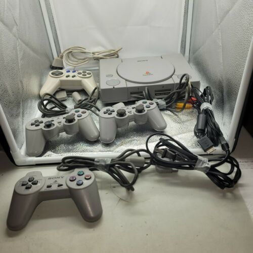 Primary image for 1997 Sony Playstation One Game System Bundle Pack W 4 Controllers "NOT TESTED "