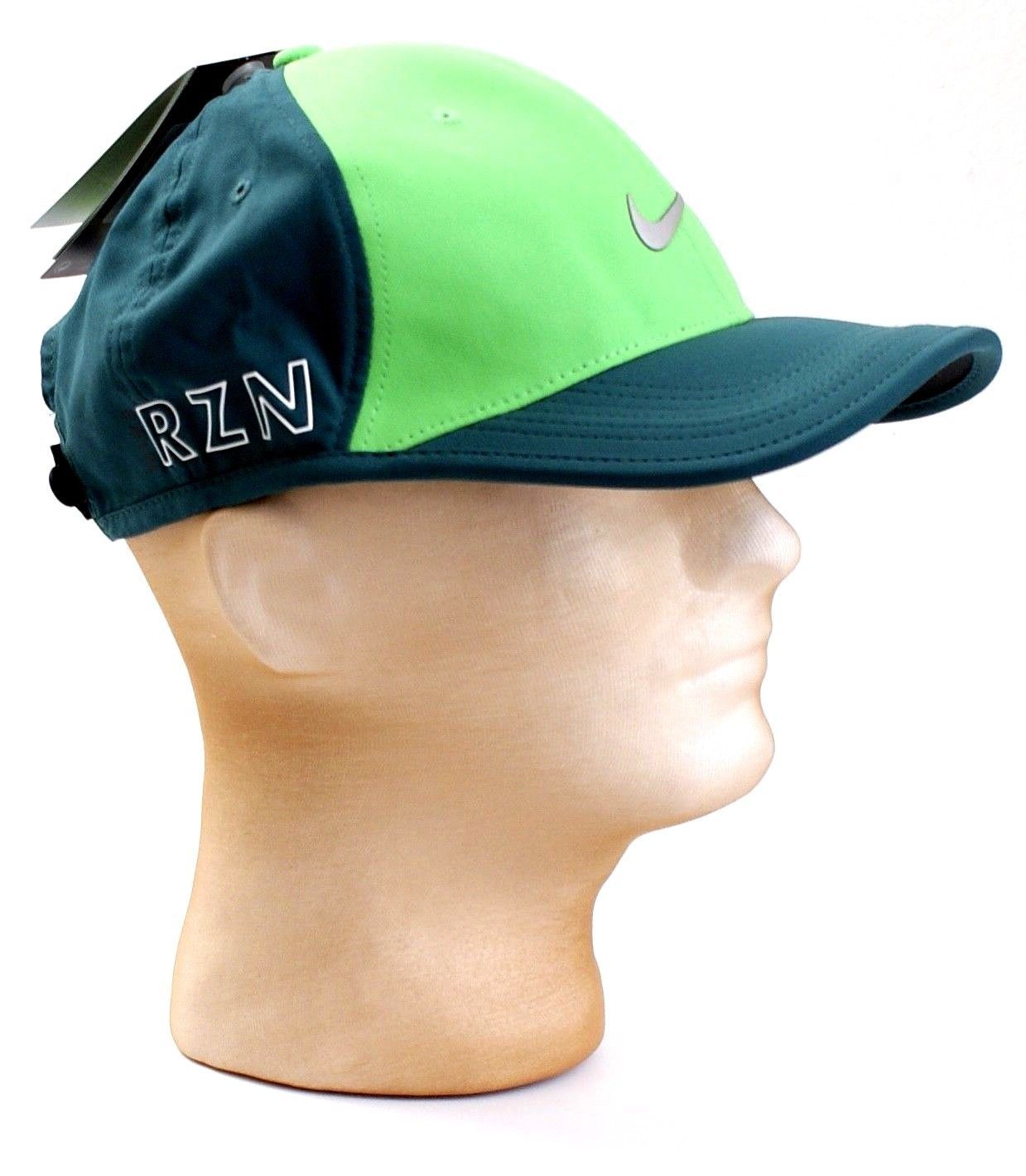 Nike Golf Dri Fit Green Ultralight Tour Cap Adjustable RZN Golf Cap Hat ...