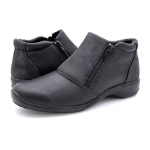 Ros Hommerson Superb Comfort Womens 9 M Ankle Boot Black Leather Double ... - $69.99
