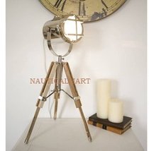 NAUTICALMART DESIGNER BEAUTIFUL CHROME FINISH TRIPOD TABLE LAMP