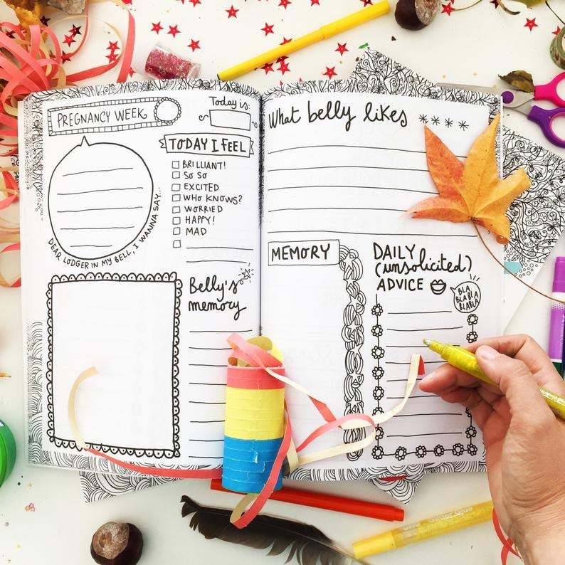 Belly's Journal Pregnancy journal Maternity diary Baby bump Mom