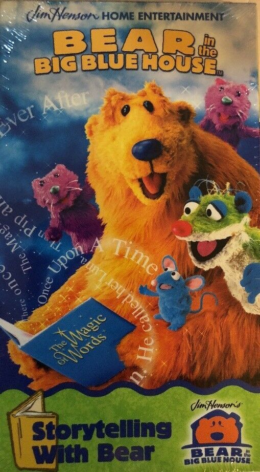 Bear in the Big Blue House Storytelling with Bear VHS 1999-TESTED-RARE ...