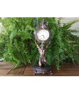 Clock Baroque Mantel French Style Bronze Dome Victorian Table Ornate Fig... - $269.39