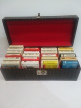 Vintage 8 track&#39;s 21 in total with carrying case. - $33.25