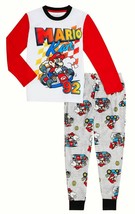Super Mario Mario Kart Pajamas Sleepwear Set w/ Fleece Pants Boys Size 4-5 $32 - $15.99