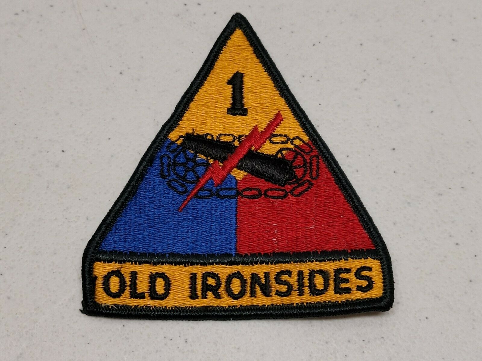 Old Ironsides Embroidered Patch US Army 1st Armored Division Tank Armor ...