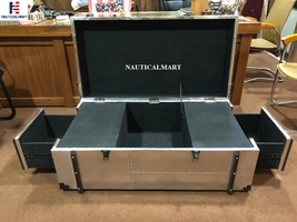 NauticalMart Richard's Trunk Coffee Table Industrial Vintage Aviator Furniture  image 3