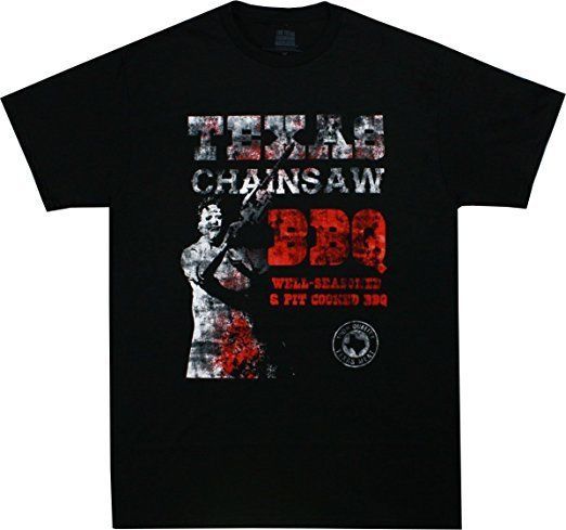 Image of Leatherface BBQ Texas Chainsaw Massacre Movie Horror Halloween Adult T Shirt