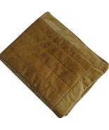 Ralph Lauren 1 Camel Velvet Standard Pillow Sham EUC Golden Brown Channe... - $34.97