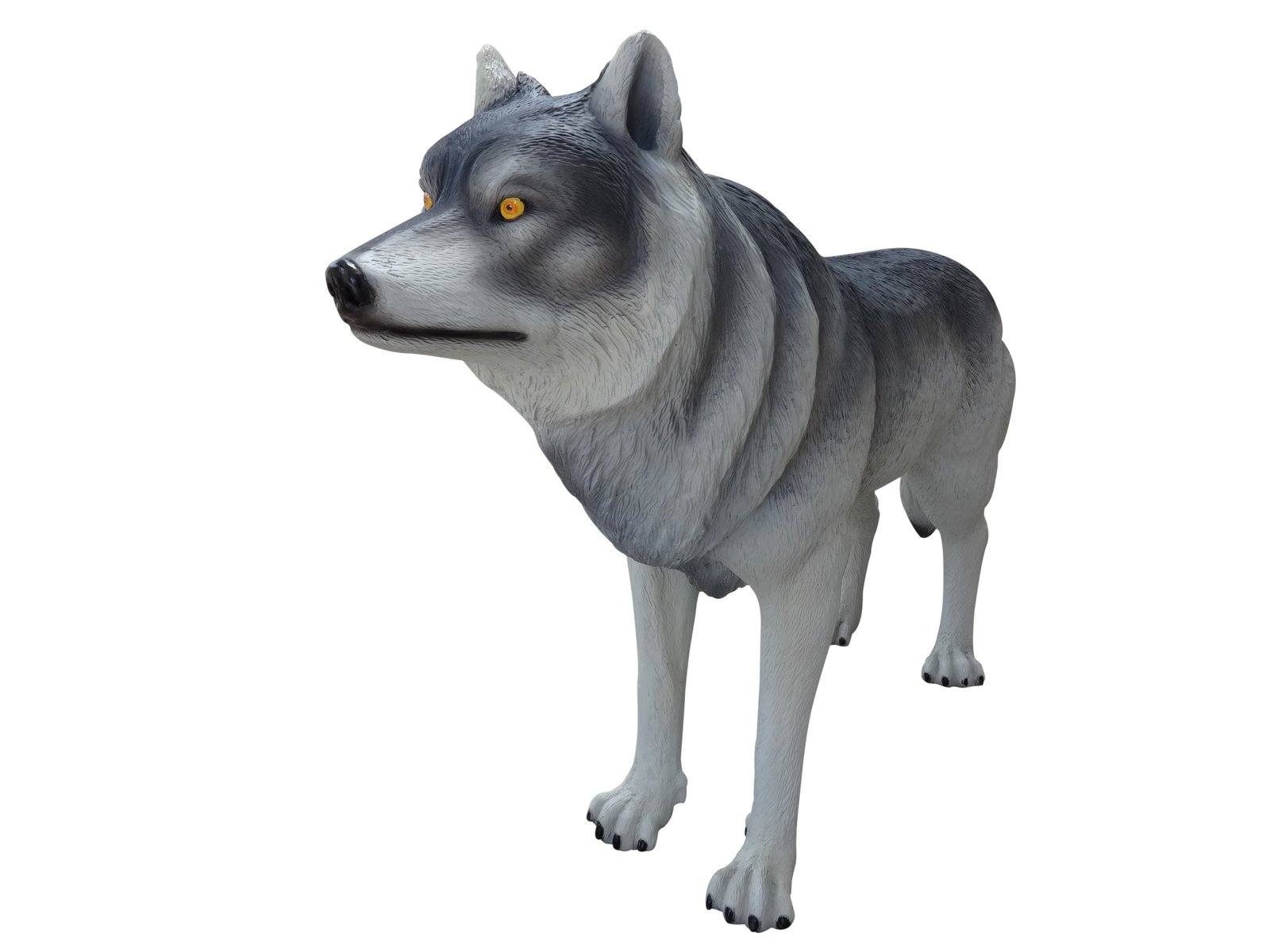 Dog Wild Wolf Animal Prop Life Size Decor Resin Statue Sculptures