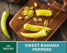 25 Seeds Sweet Banana Pepper Seed Heirloom GMO Free Easy To Grow - $19.23