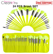 Beauty Creations The Neon Yellow 24 PCS Makeup Brush SET - $26.71