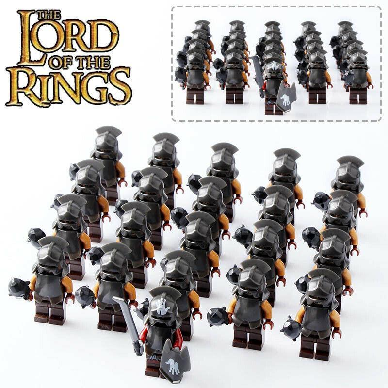 21Pcs/set Mordor Orc Army Military The Lord of The Rings Minifigures Custom Toys