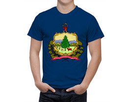 Vermont  State shirt Proud Flag Coat of Arms Fan Sport T-Shirt Gift - $31.99