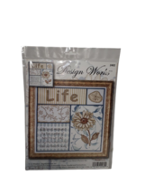 Design Works Cross Stitch kit "Life’s Moments"  Sampler, Floral, 12”x12” - $10.67