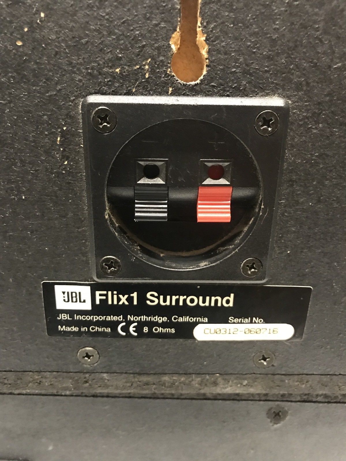 JBL Flix 1 Surround Sound Speakers Center Channel and Two Flix 1