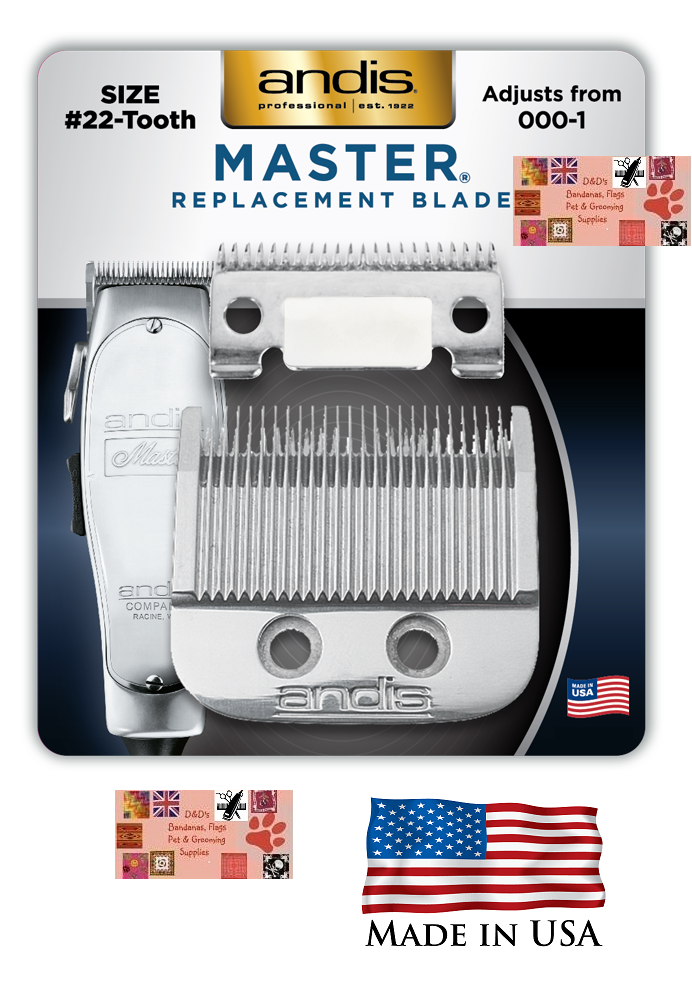 ANDIS Master Adjustable OEM Replacement Clipper Blade FIT:ML 01557 01690 22TEETH