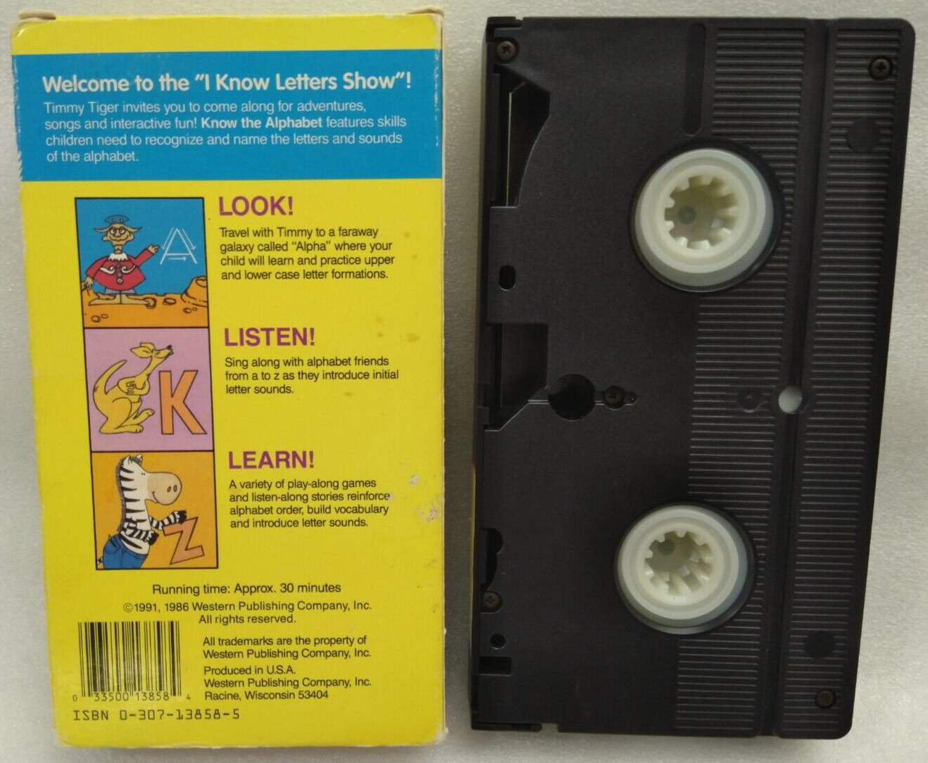 Vhs Golden Book Step Ahead Know The Alphabet Letter And Sound Games 