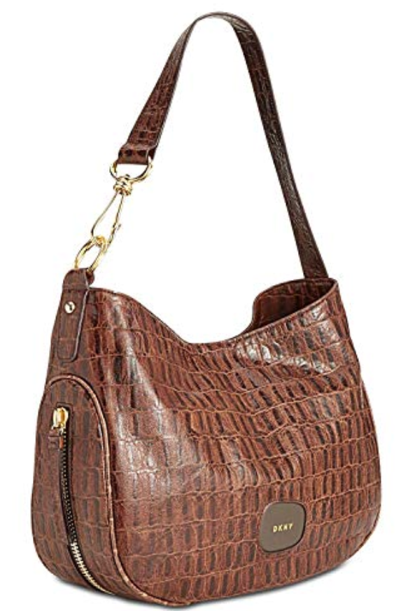 dkny wes studded leather hobo