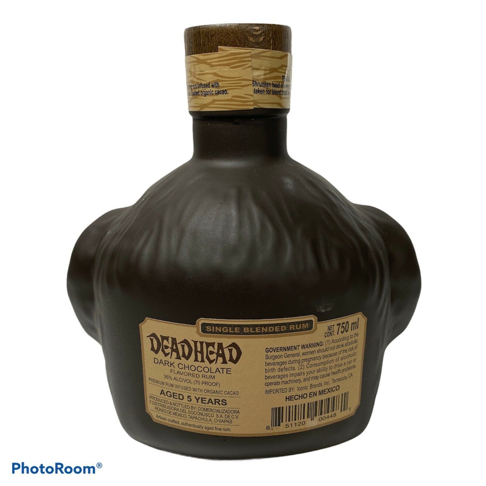 Deadhead Rum Empty Bottle Decanter Shrunken and similar items