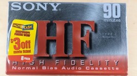 NEW 8 Pack Sony HF 90 Minute Blank Audio Cassette Tapes High Fidelity C-90HFC - $14.15