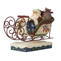 Jim Shore Victorian Sleigh Figurine 11" Long Heartwood Creek Santa Christmas  image 2