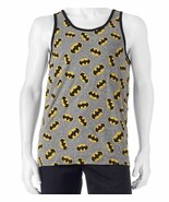 Batman Mens Grey Tank Top Large DC Comics Licensed Sleeveless T Shirt Logo - $7.88