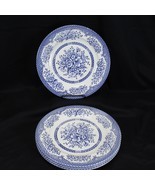 English Ironstone Kew Blue Dinner Plates 10.5&quot; Lot of 4 - $48.99