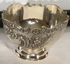 F.B. Rogers silverplate footed 3.5 x 5 Floral Bowl - $39.55