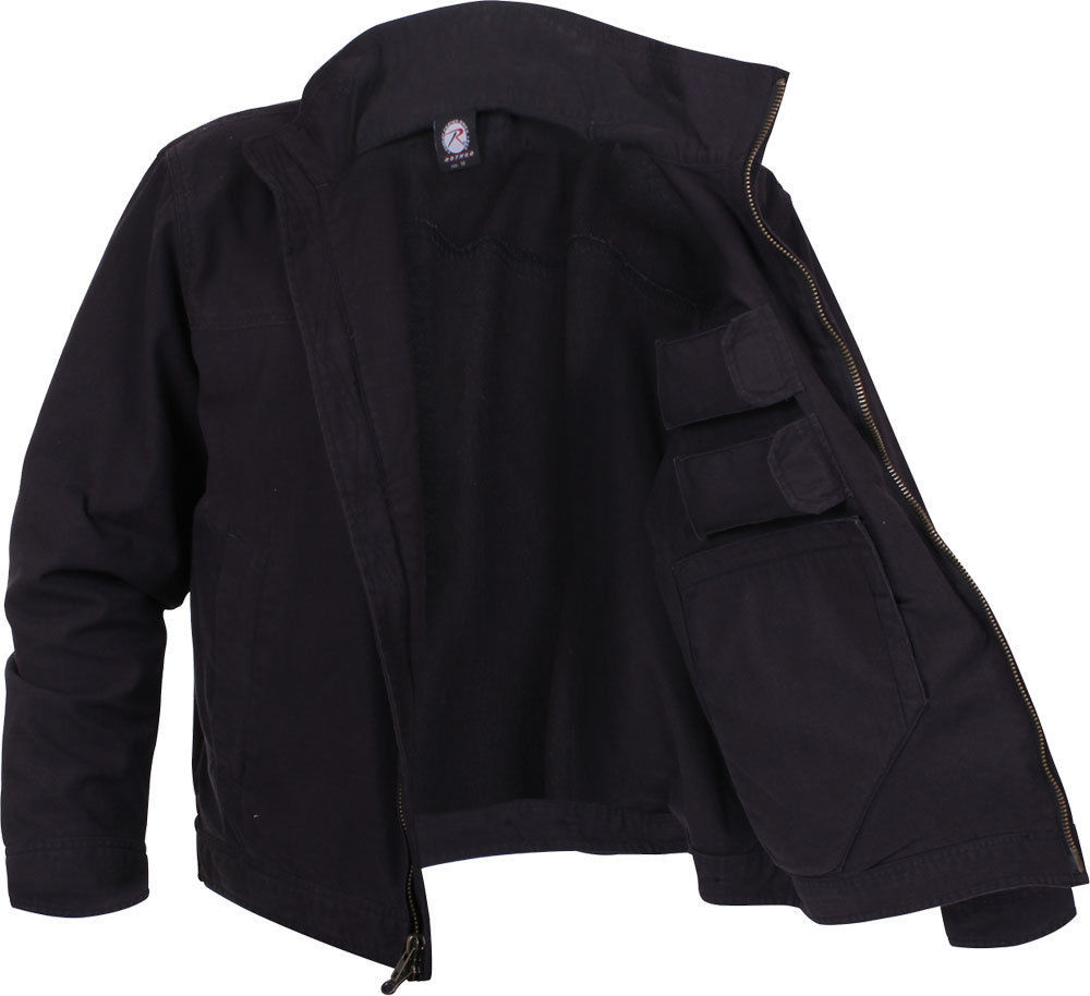 Tactical Concealed Carry Lightweight Jacket Ambidextrous CCW Solid Coat Coats & Jackets