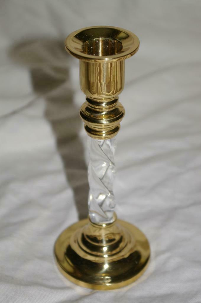 Primary image for Partylite Brass and Acrylic Taper Holder Party Lite