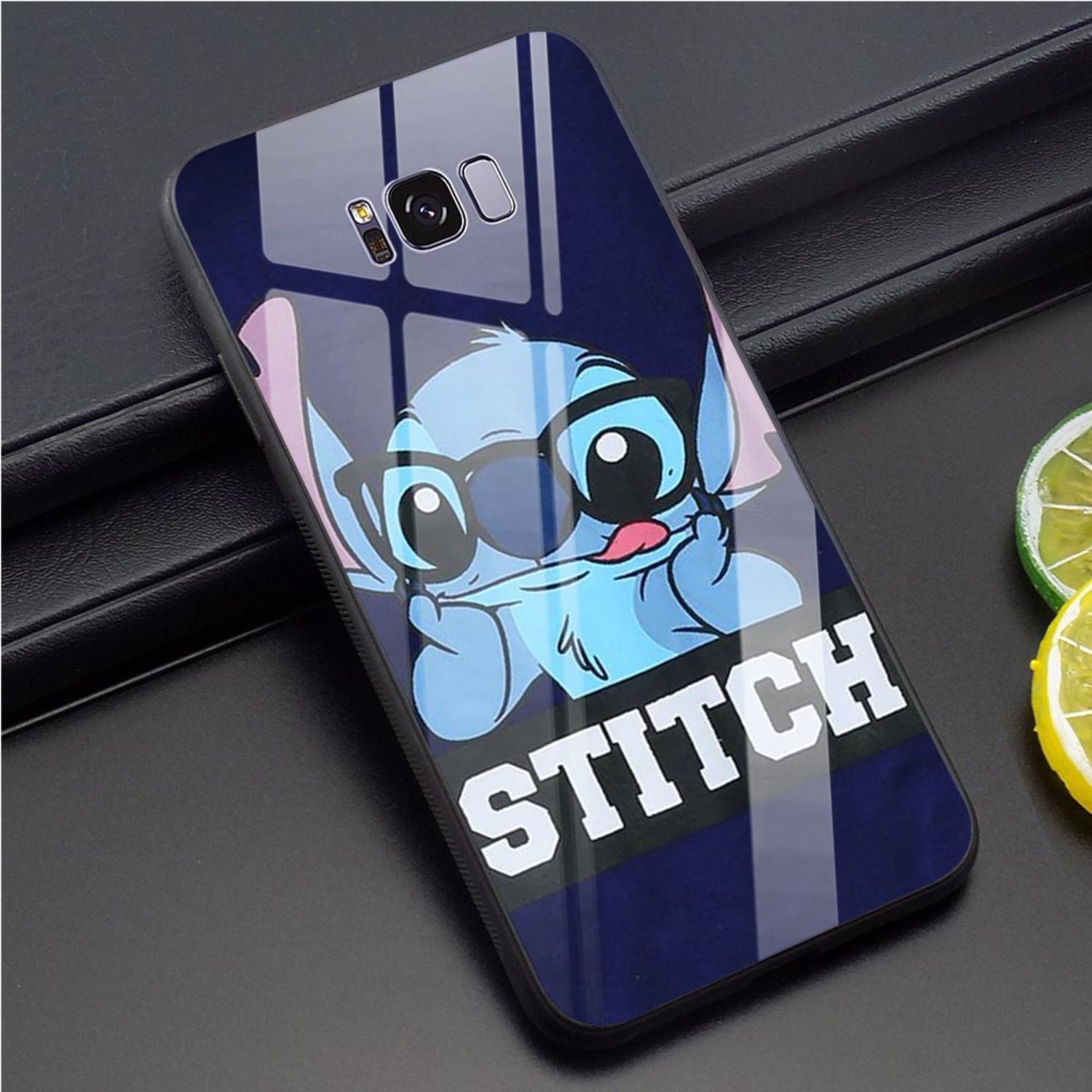 Lilo Stitch Tempered Glass Phone Case for Galaxy S10 A40 A50 A60 A70 Note 10 N03 Cases, Covers