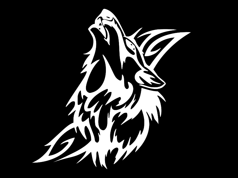 WOLF HOWLING TRIBAL Vinyl Decal Car Wall Truck Sticker CHOOSE SIZE COLOR