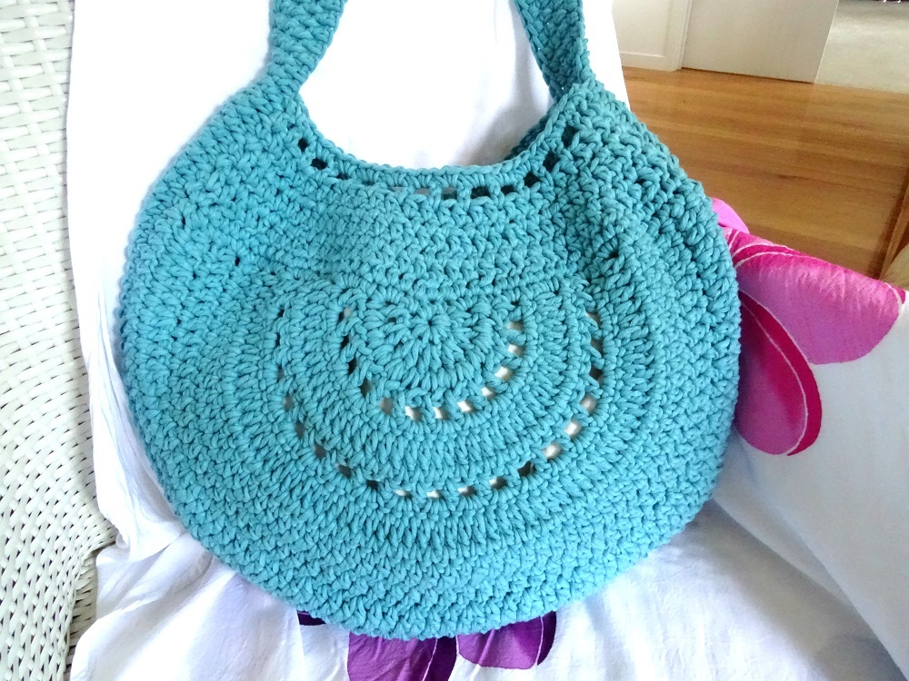 Crochet Bag Pattern Download PDF Printable Digital Media DIY Hobo Shoulder Bag - Digital Goods