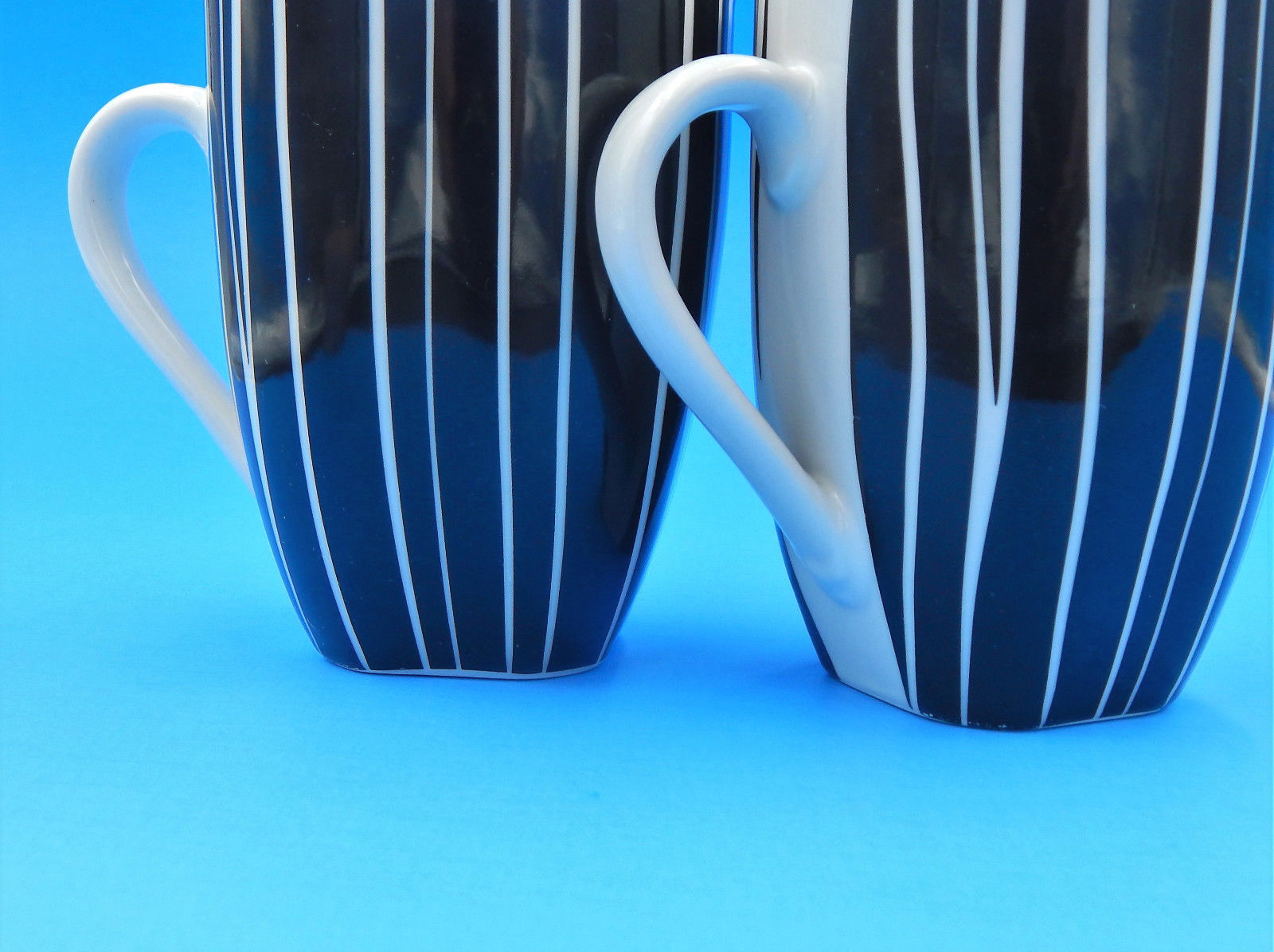 Coffee Mug Tea Cup Hand Painted Tabletops Gallery CORSICA Light Blue 16oz 