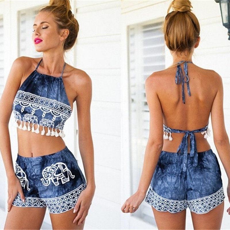 Image of Fashion Two Pieces Sexy Women New Split Swimsuit Women Swimsuits Sexy Elepant Pr